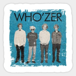 Golden Who'zer Weezer Sticker